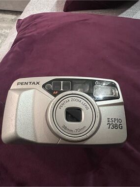 Pentax Espio 738G Silver Compact Film Camera